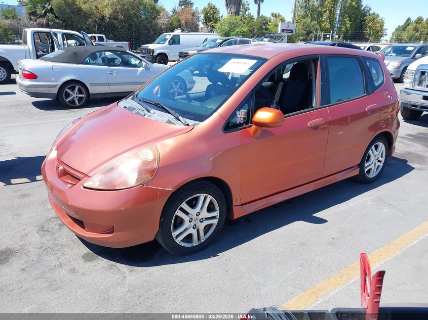 2007 Honda Fit, Звичайний знос, IAAI, VIN JHMGD38667S016987 — фото 2