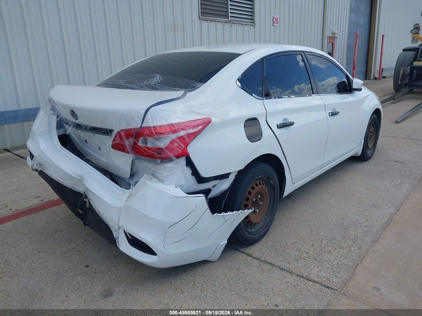 Vin: 3n1ab7ap1gy298385, lot: 46485194, nissan sentra s 20164
