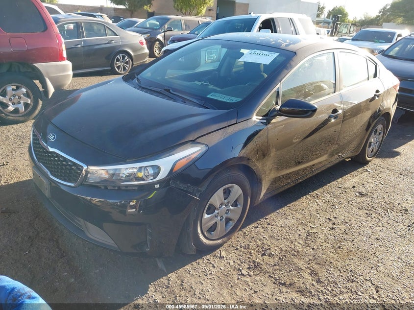 2018 Kia Forte, Rear, IAAI, VIN 3KPFK4A76JE277736 — photo 2