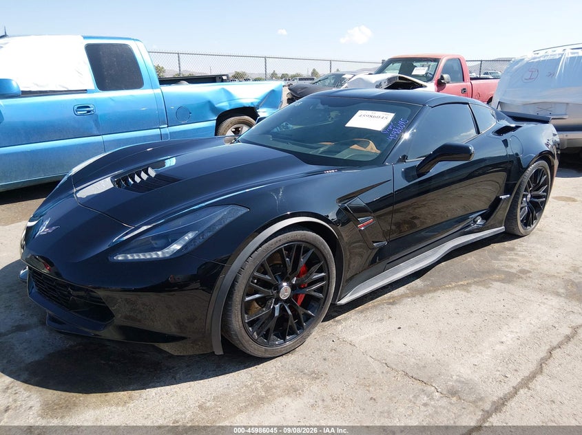 Vin: 1g1yy2d73k5107587, lot: 46485318, chevrolet corvette grand sport 20192