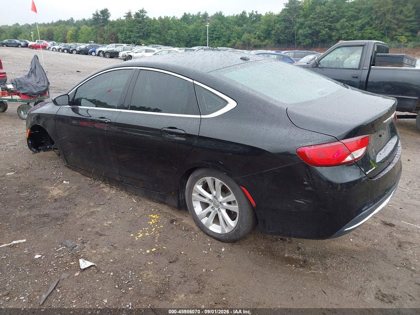 Vin: 1c3cccabxfn704793, lot: 46485342, chrysler 200 limited 20153