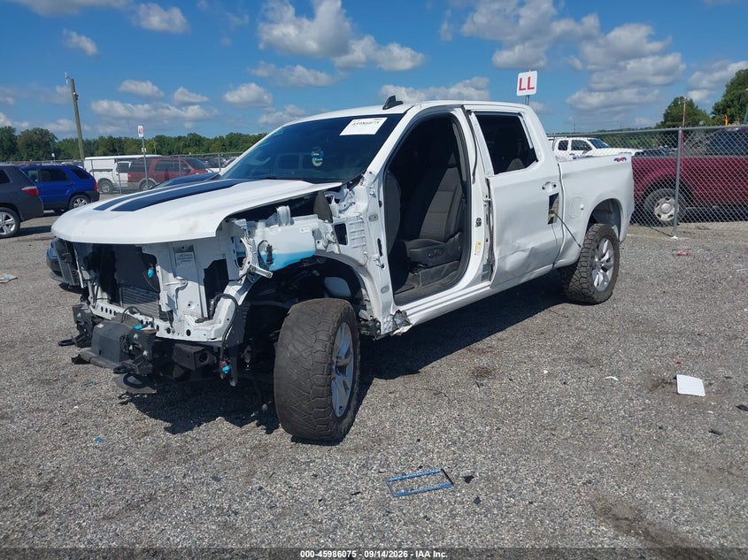 Vin: 1gcpdbek0pz109427, lot: 46485348, chevrolet silverado 1500 4wd  short bed custom 20232