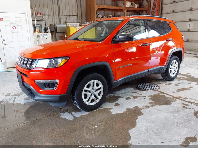 Vin: 3c4njdab6jt392271, lot: 46485375, jeep compass sport 4x4 20182