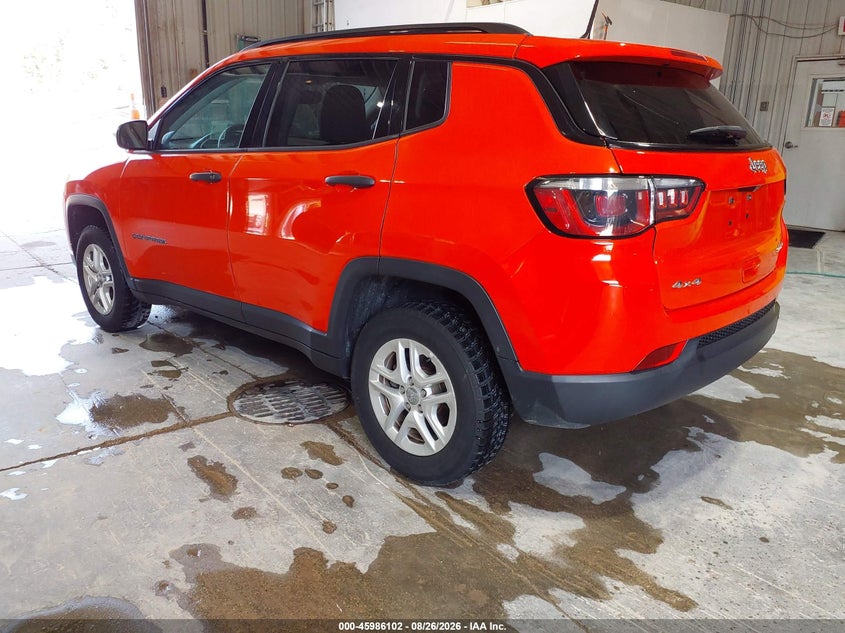 Vin: 3c4njdab6jt392271, lot: 46485375, jeep compass sport 4x4 20183