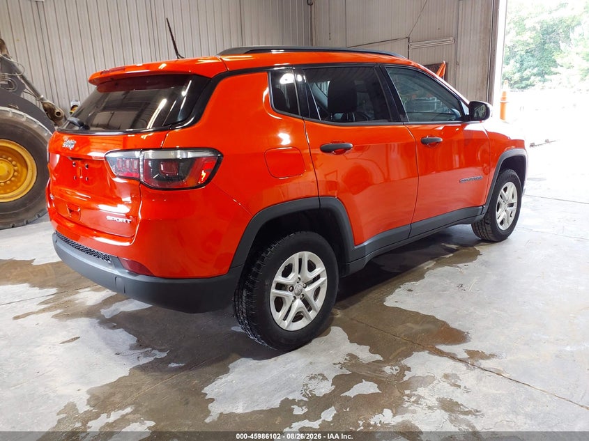 Vin: 3c4njdab6jt392271, lot: 46485375, jeep compass sport 4x4 20184