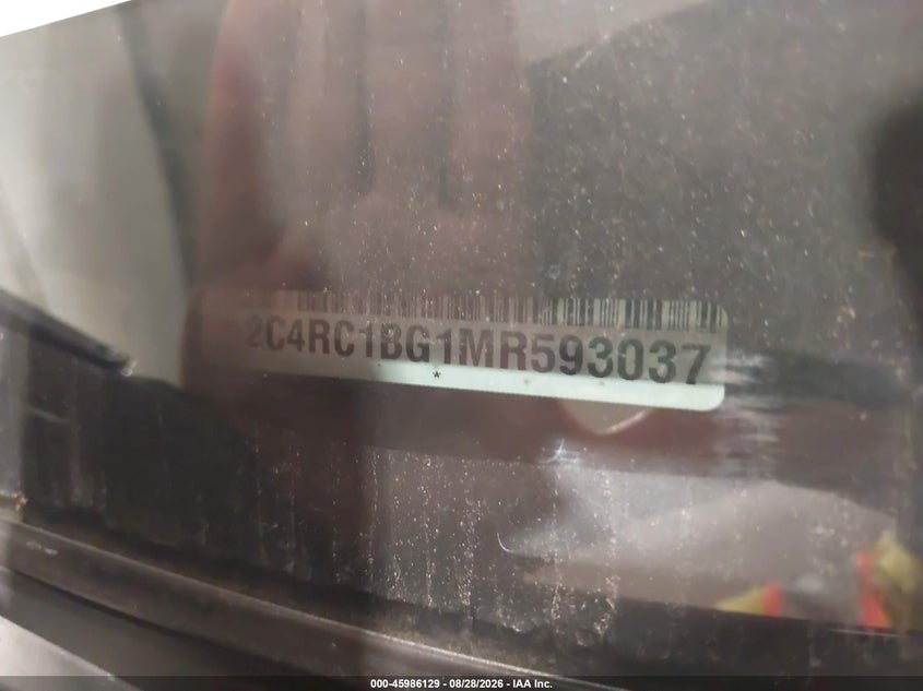 CHRYSLER PACIFICA 2021 VIN 2C4RC1BG1MR593037