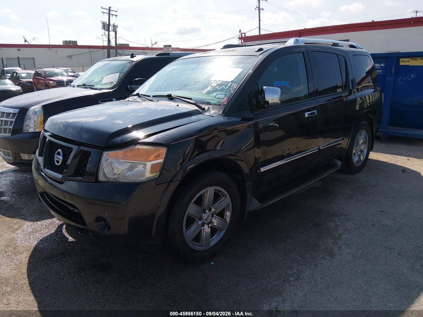 Vin: 5n1ba0nd6cn607573, lot: 46485423, nissan armada platinum 20122