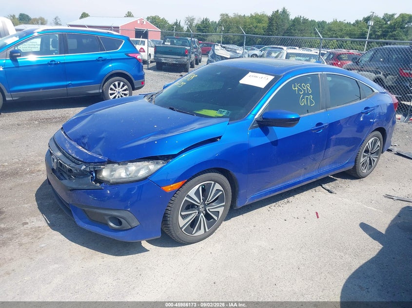 Vin: 19xfc1f45ge027357, lot: 46485446, honda civic ex-t 20162