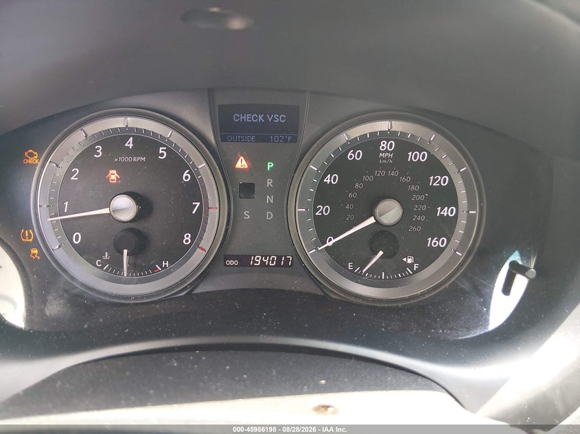 LEXUS ES 350 2009 VIN JTHBJ46G292331065