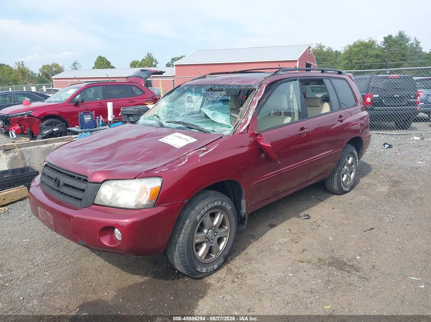 2007 Toyota Highlander, Storm Damage, IAAI, VIN JTEDP21A470142163 — photo 2