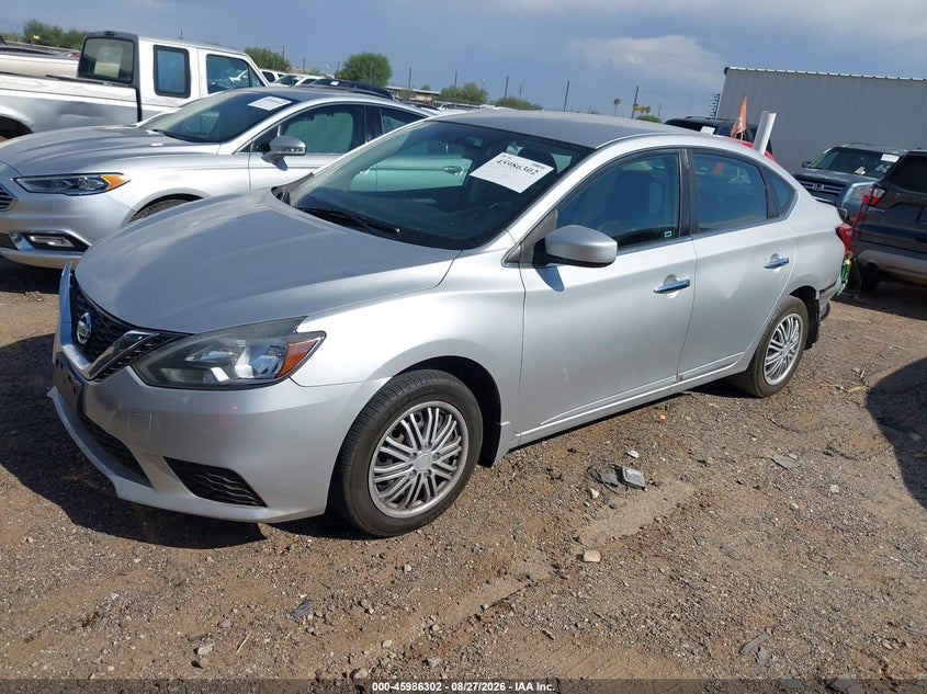 2017 Nissan Sentra, Удар ззаду, IAAI, VIN 3N1AB7AP5HY316372 — фото 2