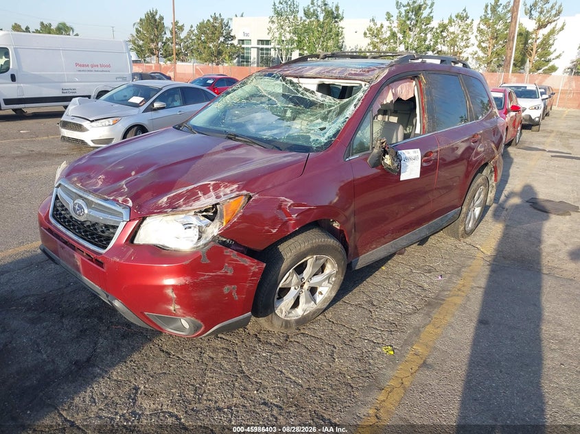 2014 Subaru Forester, Rollover, IAAI, VIN JF2SJAHC8EH544752 — photo 2