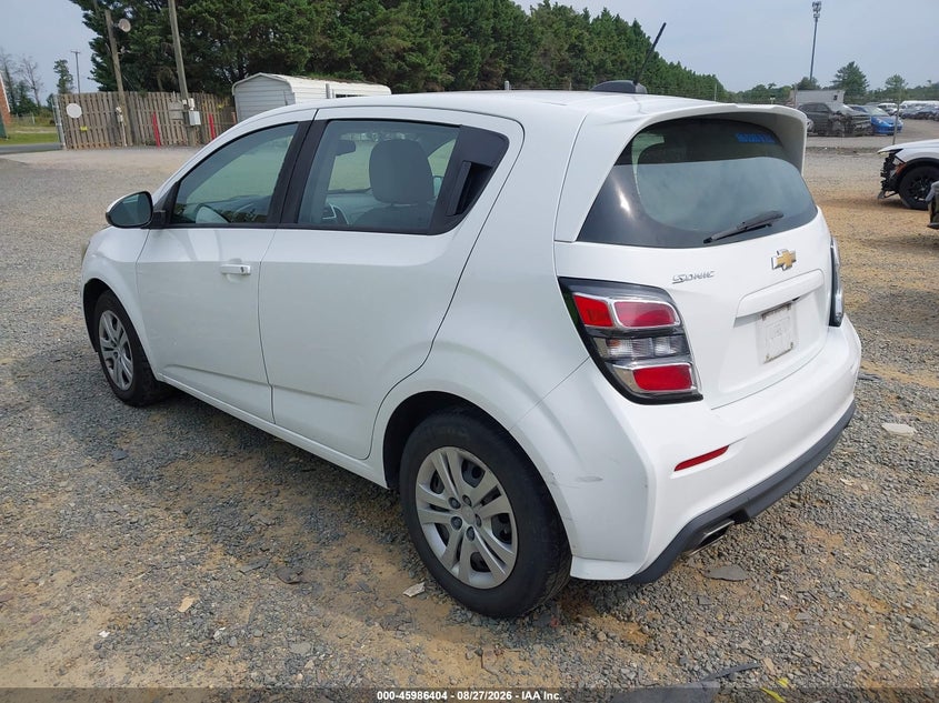 CHEVROLET SONIC 2018 VIN 1G1JG6SH6J4107031
