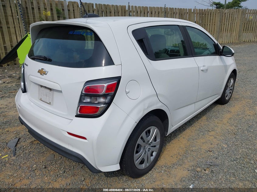 CHEVROLET SONIC 2018 VIN 1G1JG6SH6J4107031