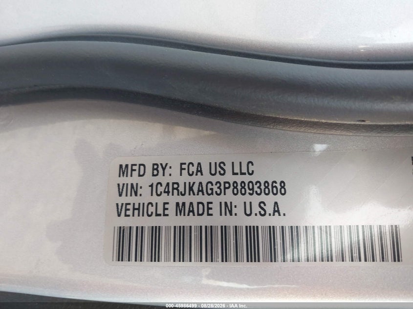 JEEP GRAND CHEROKEE L 2023 VIN 1C4RJKAG3P8893868