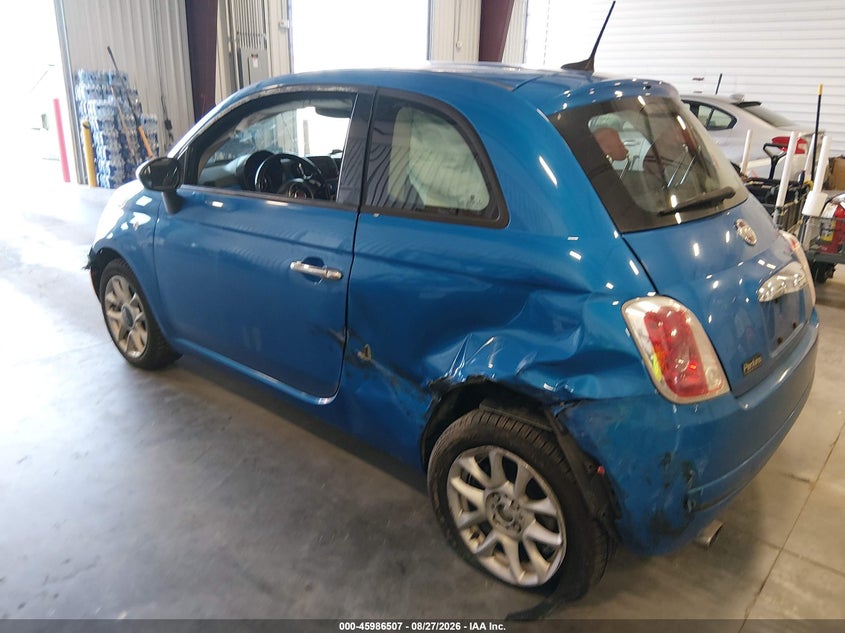 Vin: 3c3cffkr4ht586487, lot: 46485780, fiat 500 pop 20173