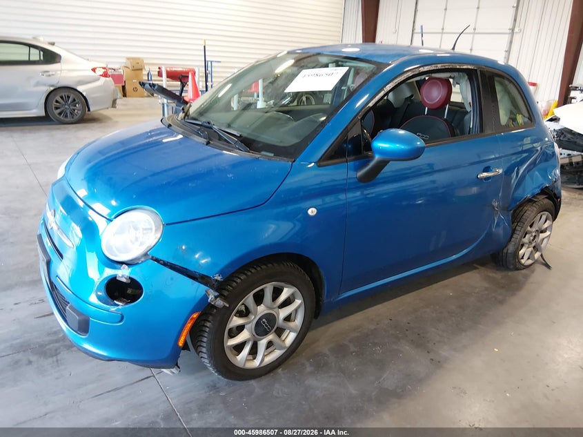 Vin: 3c3cffkr4ht586487, lot: 46485780, fiat 500 pop 20172