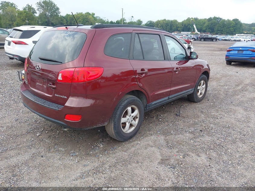 2008 HYUNDAI SANTA FE SPORT UTILITY VEHICLE 2.7L V-6 DOHC, VVT, 185HP