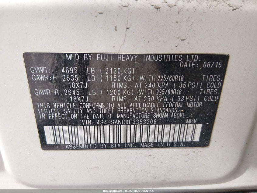 Фото 9 - SUBARU OUTBACK