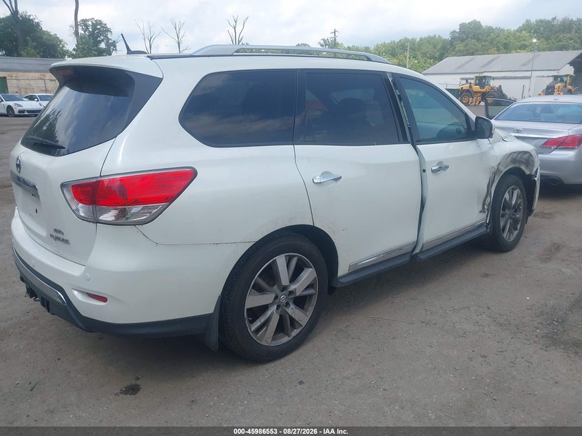 Vin: 5n1ar2mm7fc722264, lot: 46485826, nissan pathfinder platinum 20154