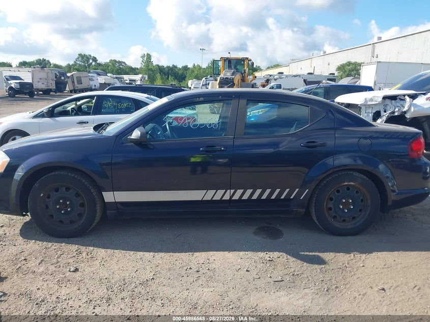 DODGE AVENGER 2012 VIN 1C3CDZAB5CN168346