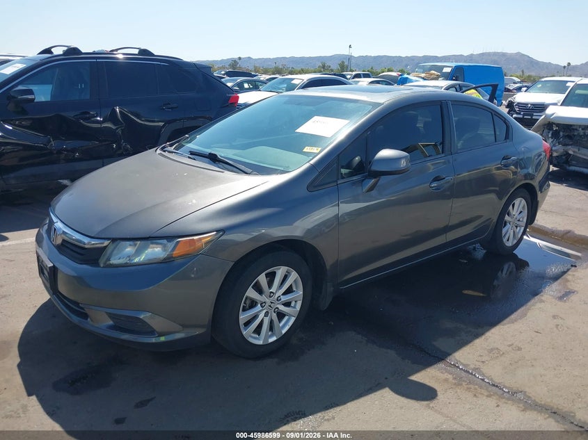 2012 Honda Civic, Right Side, IAAI, VIN 19XFB2F8XCE072123 — photo 2