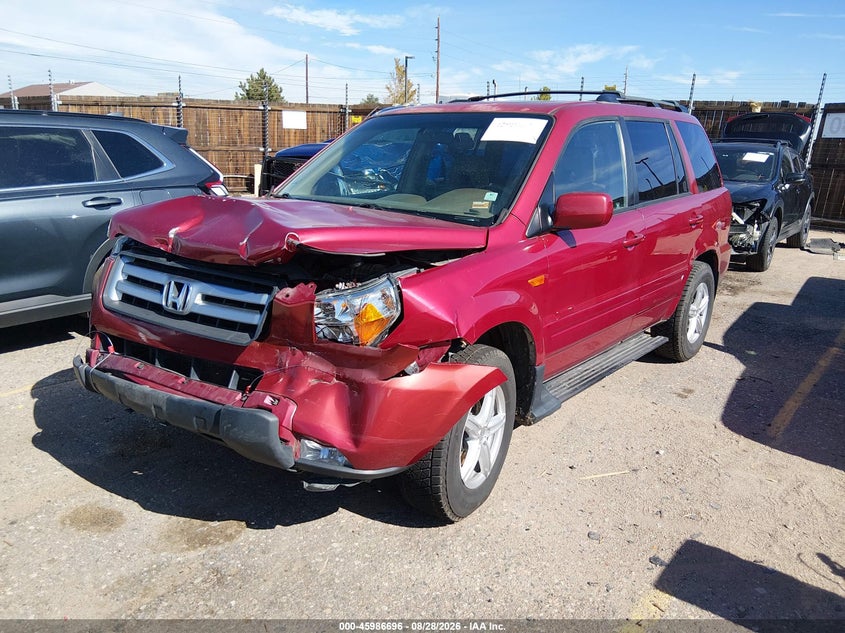 2006 Honda Pilot, Front End, IAAI, VIN 2HKYF18736H512923 — photo 2