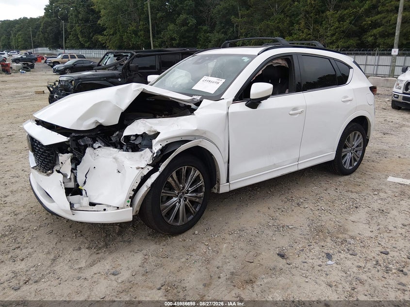 Vin: jm3kfbxy4n0608438, lot: 46485971, mazda cx-5 2.5 turbo signature 20222