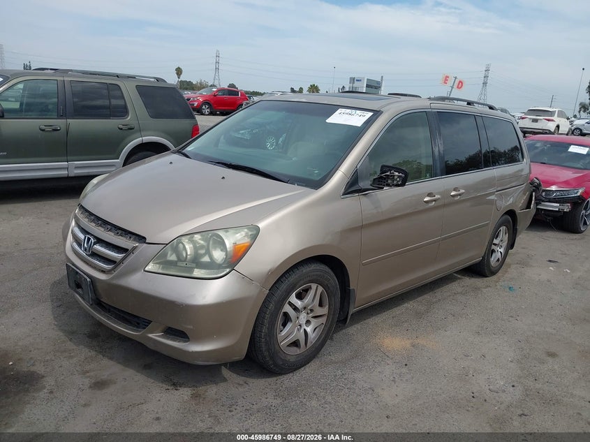 2007 Honda Odyssey, Rear, IAAI, VIN 5FNRL38677B429365 — photo 2