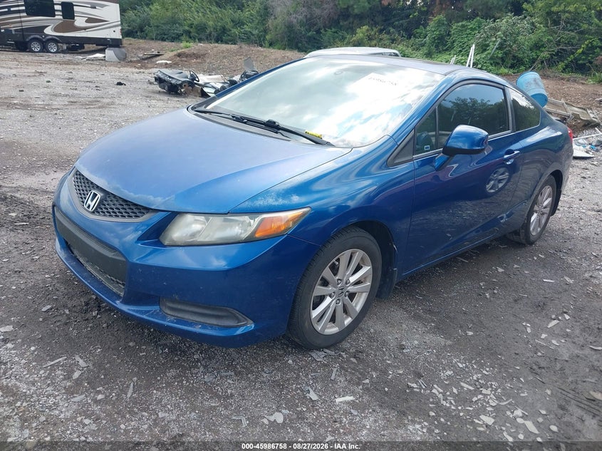 2012 Honda Civic, Затоплення, IAAI, VIN 2HGFG3B12CH523602 — фото 2