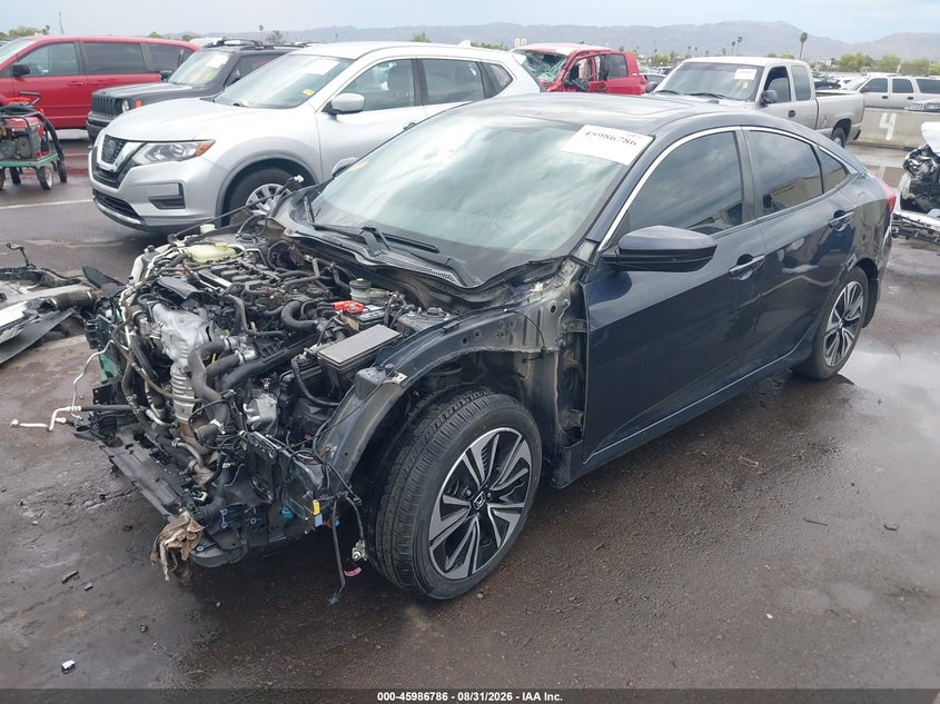 2017 Honda Civic, Front End, IAAI, VIN 19XFC1F32HE018222 — photo 2