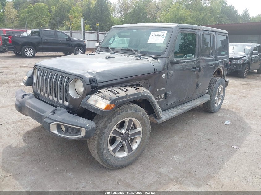 Vin: 1c4hjxeg8jw156106, lot: 46486105, jeep wrangler unlimited sahara 4x4 20182