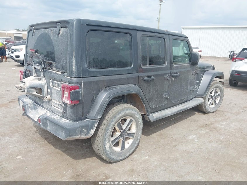Vin: 1c4hjxeg8jw156106, lot: 46486105, jeep wrangler unlimited sahara 4x4 20184