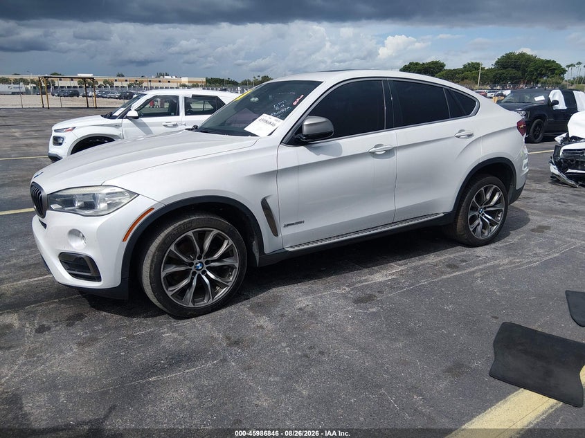 Vin: 5uxku2c5xg0n80995, lot: 46486119, bmw x6 xdrive35i 20162