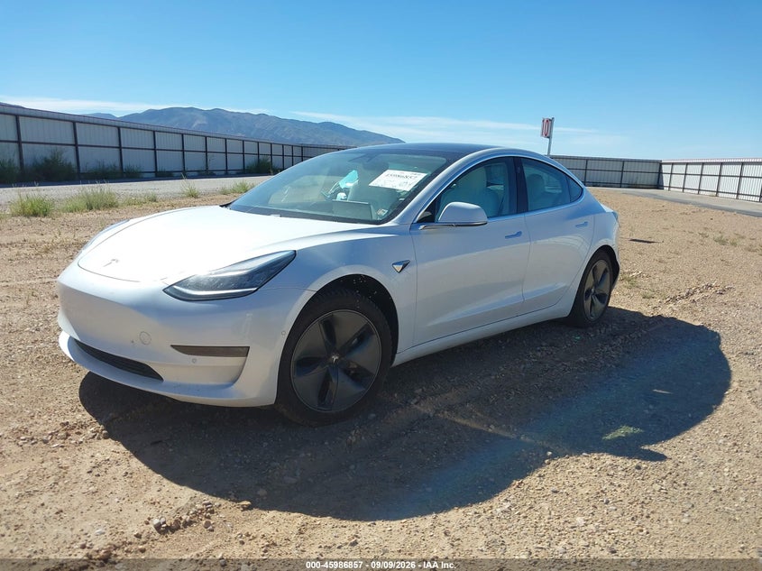 2020 Tesla Model 3, Right Rear, IAAI, VIN 5YJ3E1EB4LF639860 — photo 2