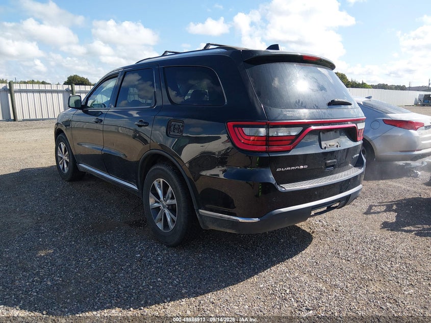 Vin: 1c4rdhdg4gc386948, lot: 46486187, dodge durango limited 20163