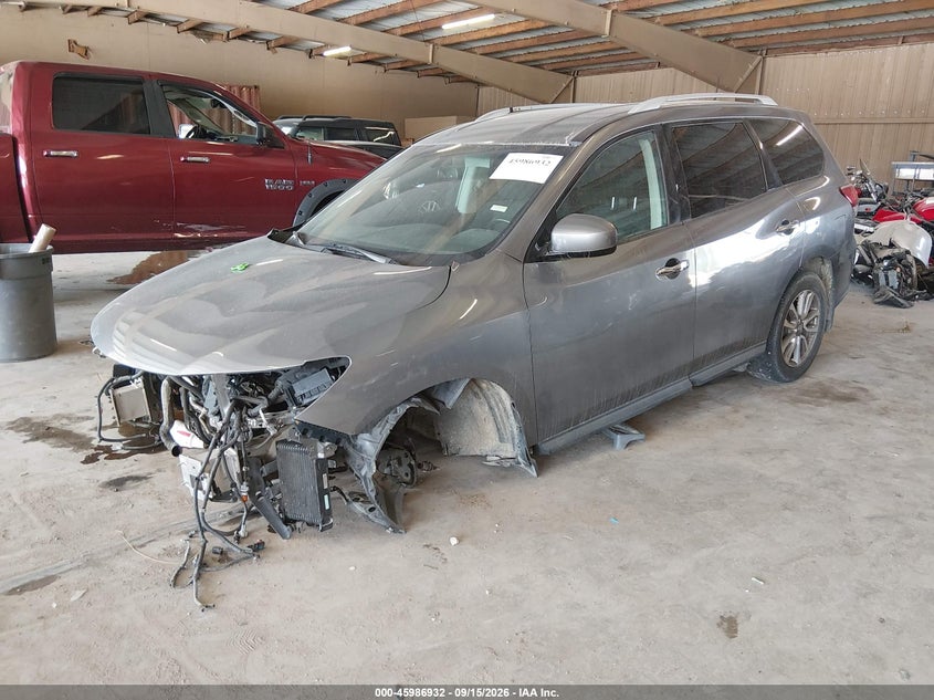 Vin: 5n1ar2mm9gc643356, lot: 46486205, nissan pathfinder sv 20162