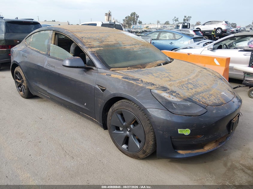 Vin: 5yj3e1ebxnf178179, lot: 46486218, tesla model 3 long range dual motor all-wheel drive 20221
