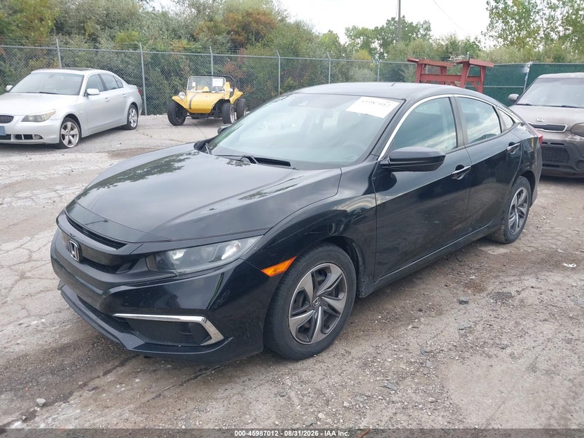 2020 Honda Civic, Ходова, IAAI, VIN 2HGFC2F60LH551149 — фото 2
