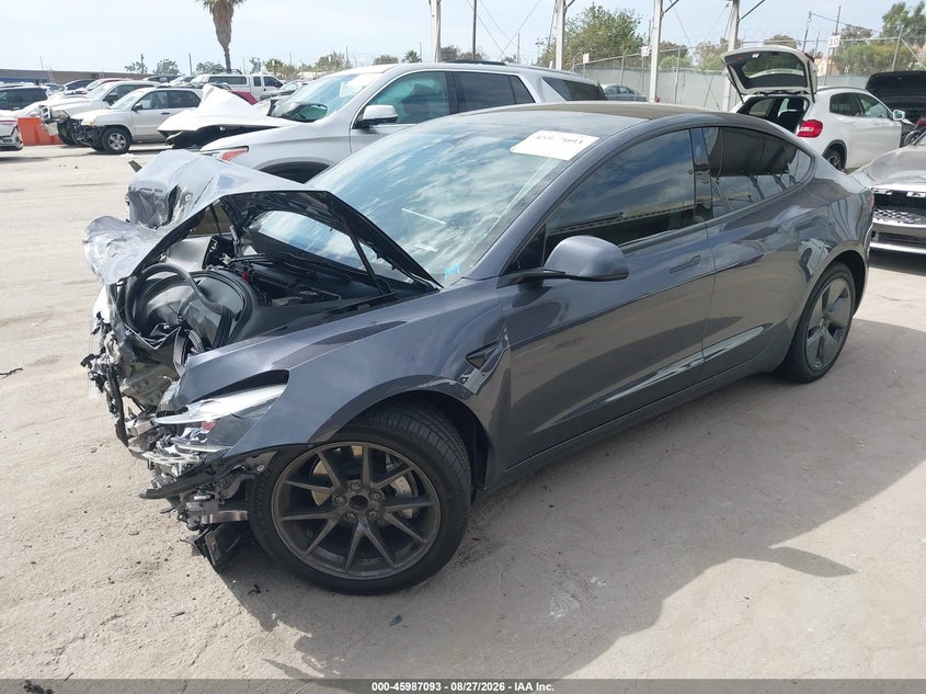 Vin: 5yj3e1ea5pf689857, lot: 46486366, tesla model 3 rear-wheel drive 20232