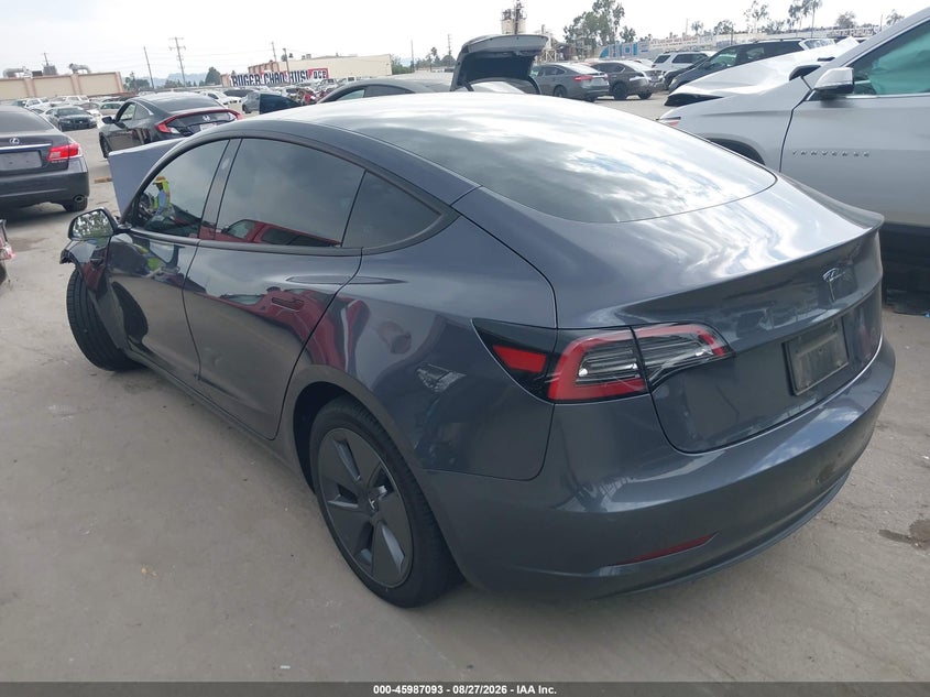 Vin: 5yj3e1ea5pf689857, lot: 46486366, tesla model 3 rear-wheel drive 20233