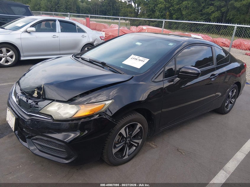 2014 Honda Civic, Front End, IAAI, VIN 2HGFG3B89EH524813 — photo 2