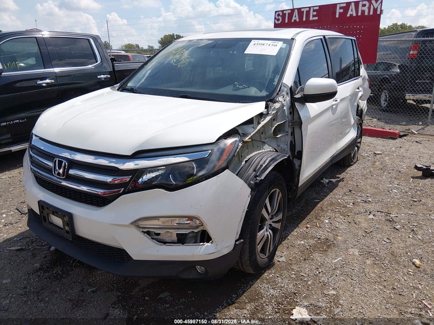 Vin: 5fnyf6h54jb029203, lot: 46486423, honda pilot ex-l 20182