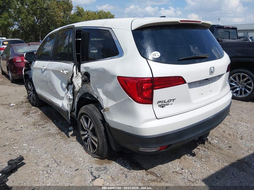 Vin: 5fnyf6h54jb029203, lot: 46486423, honda pilot ex-l 20183