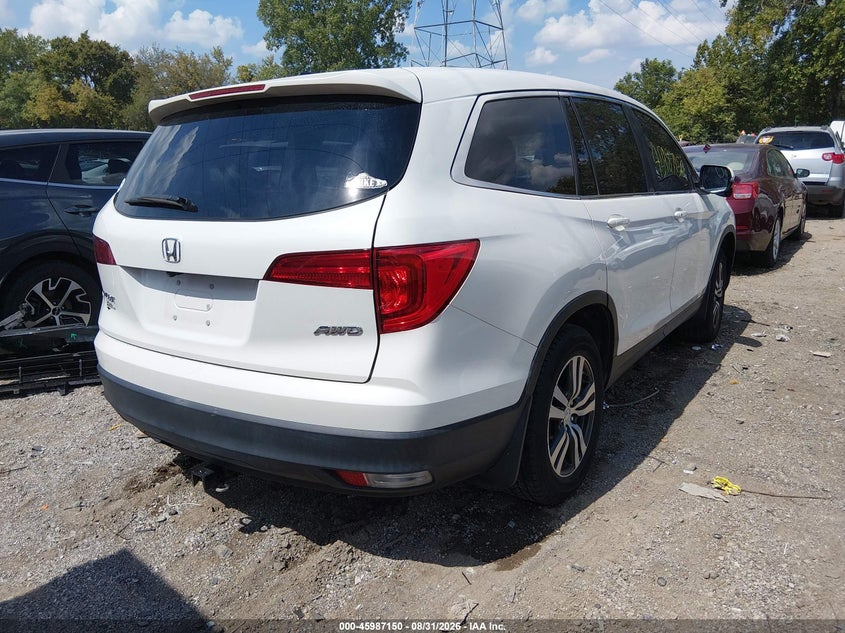 Vin: 5fnyf6h54jb029203, lot: 46486423, honda pilot ex-l 20184