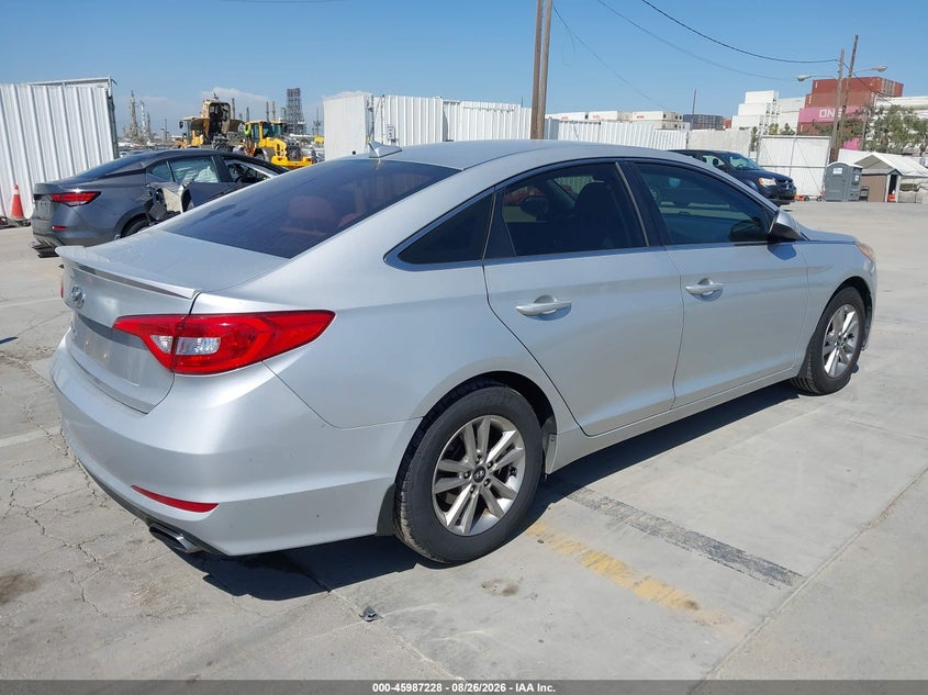 Vin: 5npe24af2fh168034, lot: 46486500, hyundai sonata se 20154