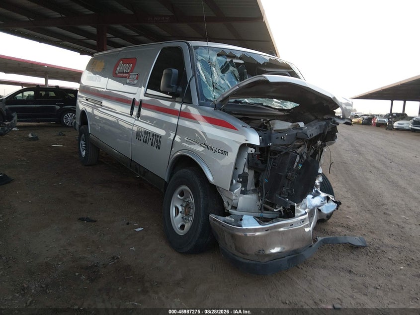 Vin: 1gtz7hf7xn1173354, lot: 46486548, gmc savana cargo rwd 3500 extended wheelbase work van 2022 img_1