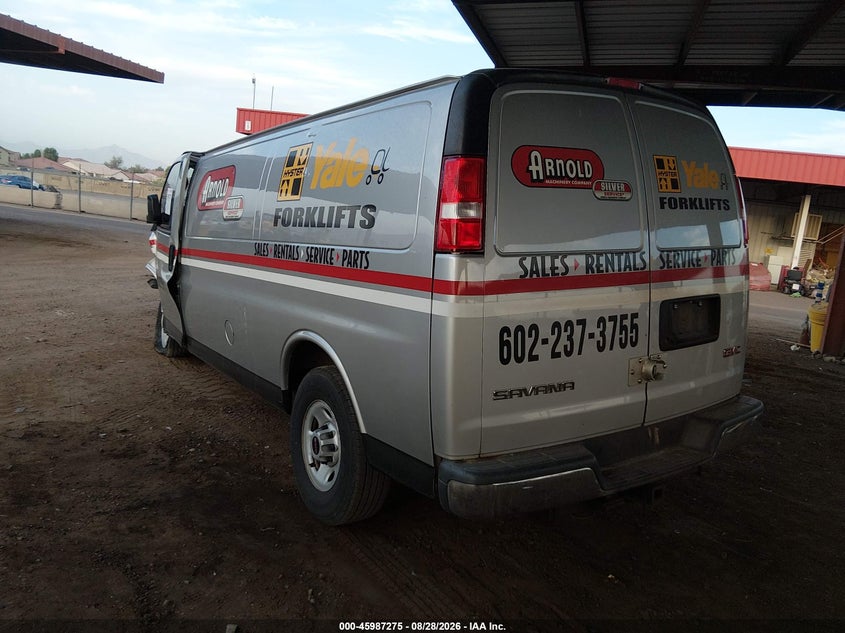Vin: 1gtz7hf7xn1173354, lot: 46486548, gmc savana cargo rwd 3500 extended wheelbase work van 20223