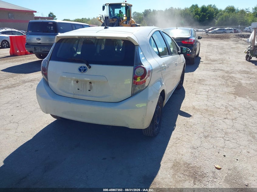 Vin: jtdkdtb34e1567626, lot: 46486627, toyota prius c one 20144