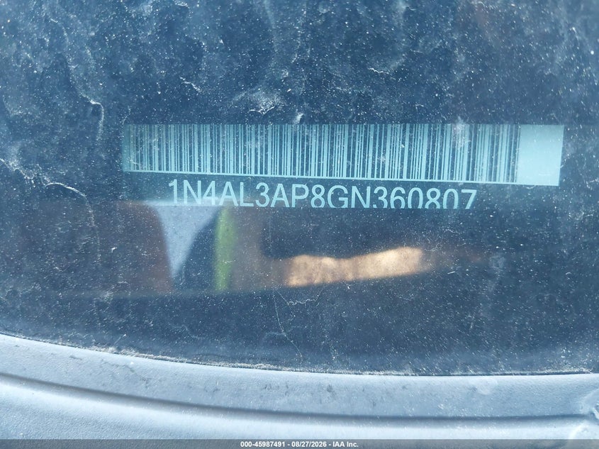 2016 NISSAN ALTIMA auction photo 8